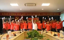 ẢNH: CLB Viettel nhắn tin ủng hộ, chung tay đẩy lùi dịch Covid-19