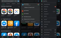 Google Play Store thêm chế độ tối trên trình chuyển đổi tài khoản