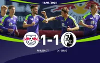RB Leipzig 1-1 Freiburg: Chia điểm đáng tiếc