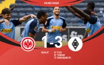 Frankfurt 1-3 M'Gladbach: Trở lại cuộc đua vô địch
