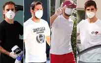 Dàn sao Real và Barca đeo khẩu trang kỹ lưỡng tới sân tập