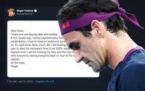 Roger Federer sẽ nghỉ thi đấu hết năm 2020