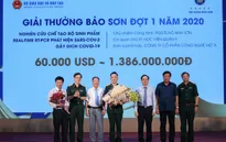 Bộ test COVID-19 giành giải thưởng 60.000 USD