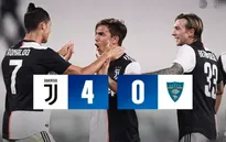 Juventus 4-0 Lecce: Hàng công tỏa sáng! (Vòng 28 giải VĐQG Italia Serie A)