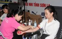 Tiếp nhận 559 đơn vị máu trong ngày hội hiến máu "Giọt hồng yêu thương" tại Sơn La