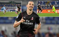 Lazio 0-3 AC Milan: Ibrahimovic ghi dấu ấn ngày trở lại (Vòng 30 Serie A)