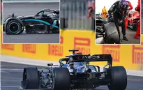 VIDEO: Pha về đích bằng... vành của Hamilton tại GP Anh
