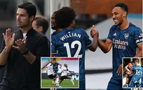 Willian tỏa sáng, Arsenal đè bẹp Fulham