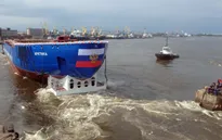 Tàu phá băng chạy bằng năng lượng hạt nhân lớn nhất thế giới khởi hành tới Bắc Cực