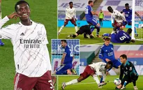 Thắng thuyết phục Leicester, Arsenal chờ Liverpool tại vòng 4 Cúp Liên đoàn Anh