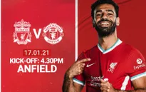 Thông tin trước trận đấu Liverpool - Man Utd (23h30 ngày 17/01)
