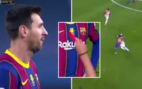 Messi lần đầu tiên nhận thẻ đỏ tại Barcelona