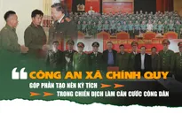 Công an xã chính quy góp phần tạo nên kỳ tích trong chiến dịch làm căn cước công dân
