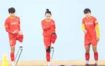 Đội tuyển nữ Việt Nam tập buổi đầu tiên chuẩn bị cho VCK Asian Cup 2022
