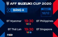 Lịch thi đấu và trực tiếp AFF Cup 2020 hôm nay (18/12): Tâm điểm Thái Lan vs Singapore