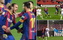 Barcelona 4-1 Huesca: Messi lập cú đúp