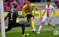 FC Cologne 2-2 Dortmund: Haaland lập cú đúp, Dortmund vất vả giành 1 điểm