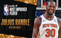Julius Randle nhận giải Cầu thủ tiến bộ nhất mùa giải
