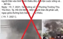 Xác định đối tượng tung clip "tự thiêu" xuyên tạc công tác chống dịch tại TP Hồ Chí Minh