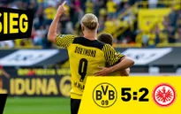 Dortmund 5-2 Frankfurt: Haaland góp công vào 5 bàn thắng