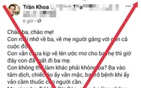 Xử phạt 2 chủ tài khoản facebook chia sẻ tin giả "bác sĩ nhường máy thở của bố mẹ cứu sản phụ"