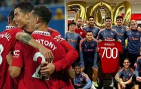 Ronaldo ăn mừng kỷ lục 700 bàn cùng Man Utd