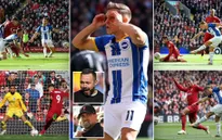 Liverpool chia điểm với Brighton trong trận cầu có 6 bàn thắng