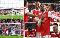 Arsenal 5-0 Nottingham Forest: Saka chấn thương, Nelson rực sáng