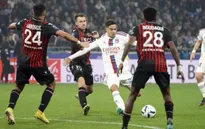 Lyon chia điểm nhọc nhằn trước Nice trên sân nhà