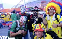 Người hâm mộ Nam Mỹ "góp lửa" cổ vũ Ecuador tại World Cup 2022