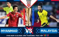 Bảng B AFF Cup 2022 | Myanmar 0-1 Malaysia: Thắng lợi nghẹt thở!