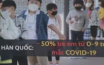 Một nửa trẻ em dưới 9 tuổi ở Hàn Quốc mắc COVID-19