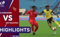 Highlights | U23 Singapore 2-2 U23 Malaysia (Bảng B bóng đá nam SEA Games 31)
