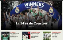 Báo chí châu Âu ca ngợi thủ thành Courtois và HLV Ancelotti