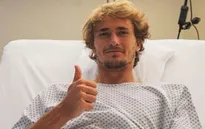 Zverev phẫu thuật đứt dây chằng, không tham dự Wimbledon