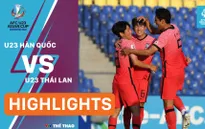 Highlights | U23 Hàn Quốc vs U23 Thái Lan | "Voi chiến" bị loại