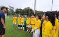 ĐT nữ U18 Việt Nam tập nhẹ sau trận thắng Indonesia