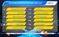 Lịch thi đấu và trực tiếp vòng 15 V.League 2022: Tâm điểm CLB Hà Nội vs Topenland Bình Định