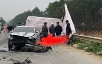 Tai nạn liên hoàn khiến 1 người tử vong trên đường gom Đại lộ Thăng Long