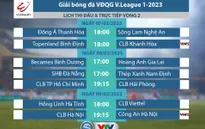 Lịch thi đấu và trực tiếp vòng 2 V.League 2023: Tâm điểm CLB Hà Nội vs Công An Hà Nội