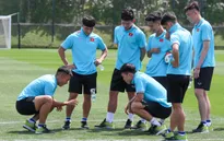 U23 Việt Nam hứng khởi trên sân tập của nhà ĐKVĐ World Cup