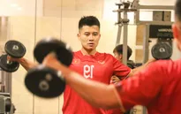 ĐT Việt Nam tăng cường sức mạnh bằng các bài tập Gym