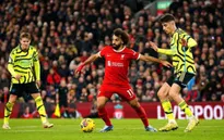 Vòng 18 Ngoại hạng Anh: Liverpool hòa tiếc nuối trước Arsenal