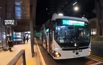 Xe bus tự lái ban đêm tại Hàn Quốc