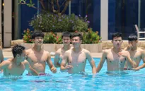 SEA Games 32: U22 Việt Nam thoải mái tập phục hồi sau trận thắng U22 Lào