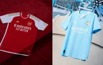 Manchester City và Arsenal công bố mẫu áo sân nhà mới