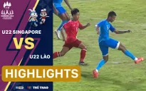 Highlights | U22 Singapore 0-0 U22 Lào | Bảng B bóng đá nam SEA Games 32
