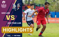 Highlights | U22 Lào 1-4 U22 Thái Lan | Bảng B bóng đá nam SEA Games 32