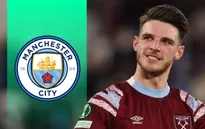 Man City tham gia vào cuộc đua chiêu mộ Declan Rice