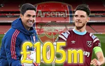 Man City rút lui, Arsenal chuẩn bị hoàn tất thương vụ chiêu mộ Declan Rice